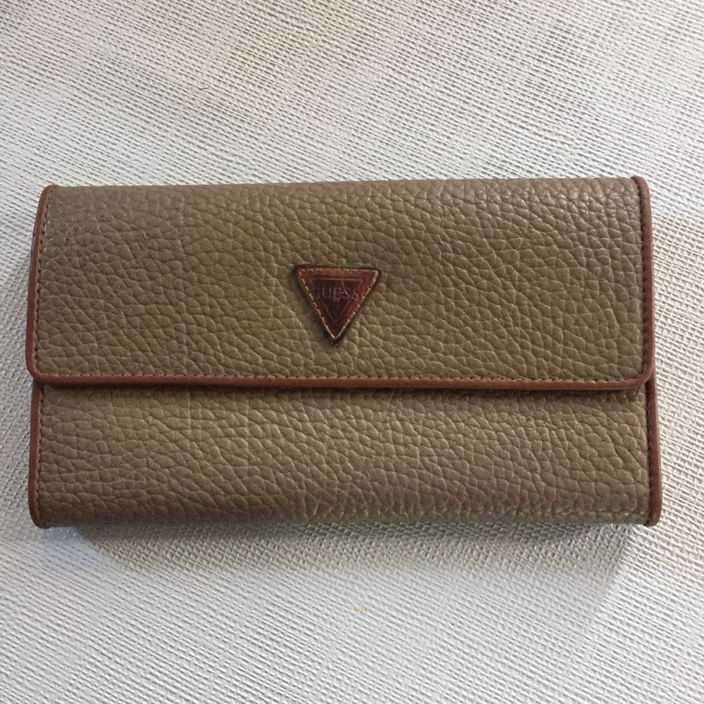 Guess Brown Pebbled Wallet